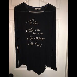 Cute & comfy top. Need to wear a cami underneath.